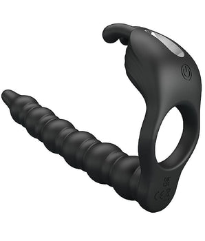 Anel Companheiro com Plug Anal Escalonado - Balckney - 7 modos de vibração