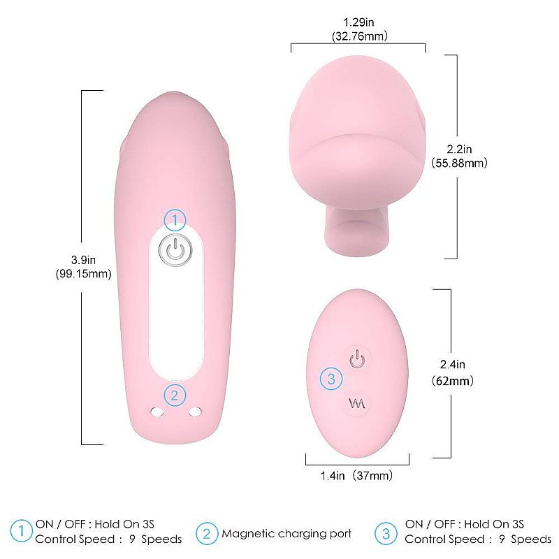 Vibrador de Casal Golfinho Recarregável Com controle - My Secret