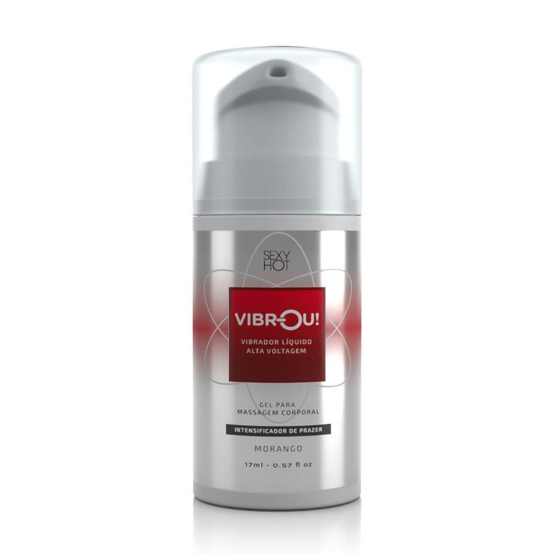 Vibrador Líquido Vibrou! - Estimulante Sensual Sabor Morango - 17ml - My Secret