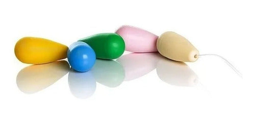 Kit Pompoar - Kit Com 5 Cones com Pesos Diferentes para Exercícios Pélvicos - My Secret