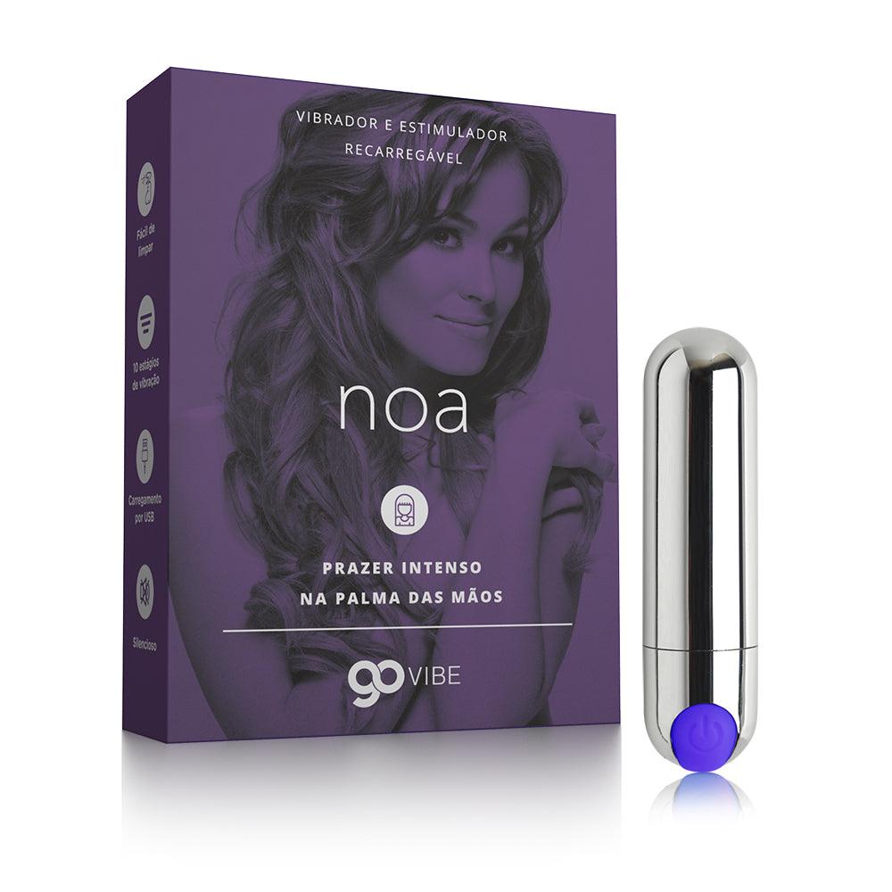 Cápsula Vibratória Recarregável Multivelocidade Go Vibe Noa - 7,5 cm x 1,8 cm - My Secret