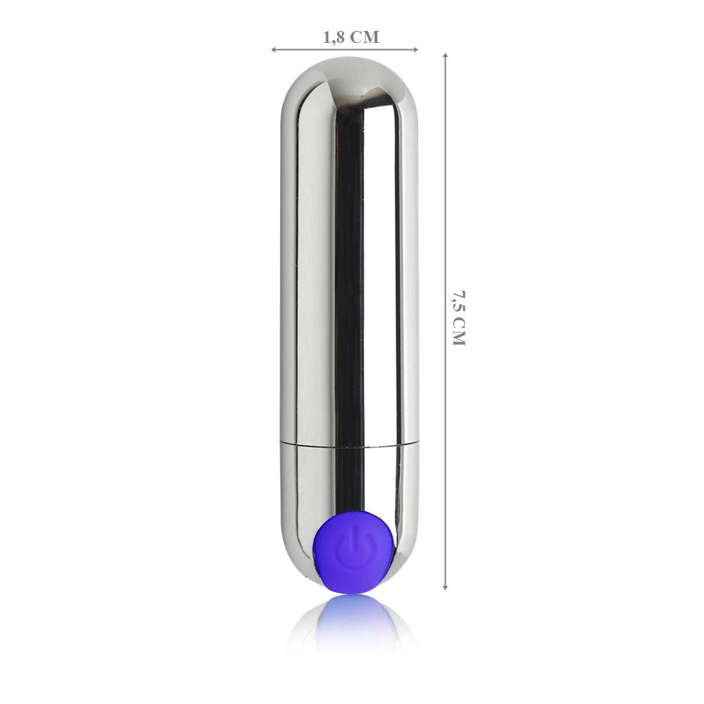 Cápsula Vibratória Recarregável Multivelocidade Go Vibe Noa - 7,5 cm x 1,8 cm - My Secret