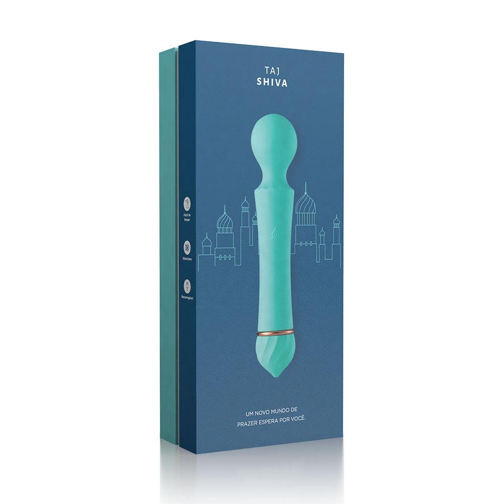 Vibrador Recarregável Multivelocidade Taj Shiva - Varinha Mágica com 10 Modos de Vibração - My Secret