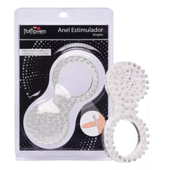 Anel peniano em silicone com estimulador externo