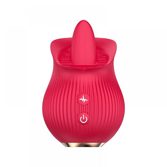 Estimulador Clitoriano Tongue Vermelho com língua vibratória recarregável