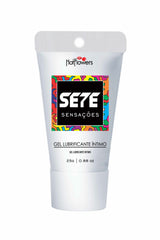 Gel lubrificante íntimo Sete Sensações deslizante