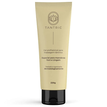 Gel neutro à base de água Tantric Yoni e Lingam A Sós 220 g para massagem e lubrificação íntima