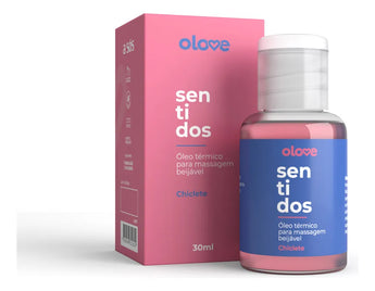 Óleo Beijável Olove Sentidos sabor chiclete com efeito hot