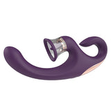 Vibrador Amazing Toy Roxo para ponto G e clitóris recarregável