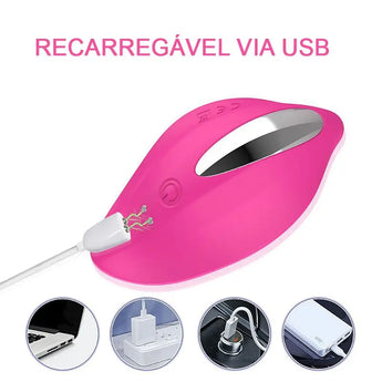 Vibrador de calcinha Paname com controle por aplicativo Bluetooth