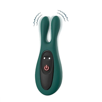 Vibrador Coelho Verde para ponto G e clitóris com 9 modos de vibração