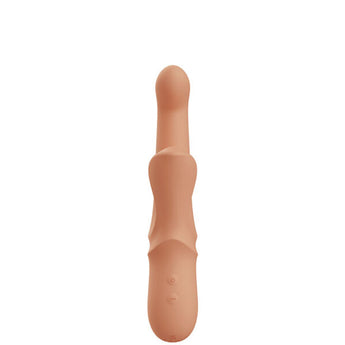 Vibrador para ponto G com anéis internos móveis e estimulador externo