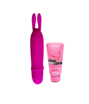 Kit Clit - Gel Excitante Feminino + Vibrador Clitoriano 10 Velocidades