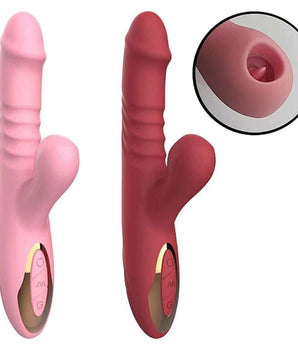 Vibrador Ponto G e clitóris Estimulador de Língua Vai e Vem