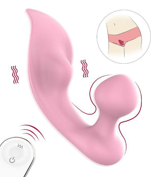 Vibrador para Clitóris em Silicone Recarregável com 9 Vibrações e Controle sem Fio
