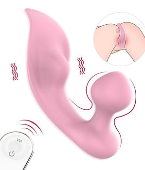 Vibrador para Clitóris em Silicone Recarregável com 9 Vibrações e Controle sem Fio