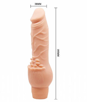 Pênis Realística com Vibrador - 19,5 x 3,8 cm
