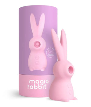 Estimulador de Clitóris Recarregável Magic Rabbit 3 em 1 - Lilás por Ingrid Guimarães