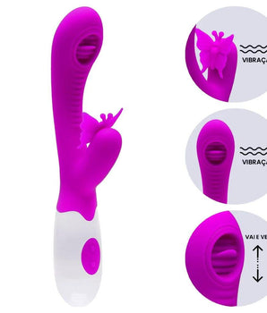 Vibrador de Ponto G e clitóris - Moth - Pretty Love - My Secret