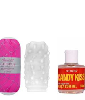 Kit Masturbe - Calda Beijável + Cápsula Masturbadora