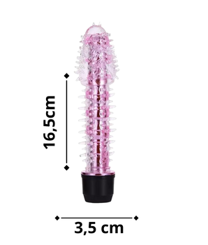 Vibrador Personal Texturizado com Cerdas Massageadoras Ultra Macias