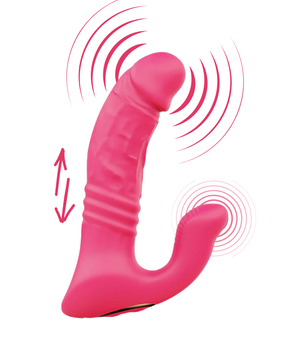 Vibrador de Ponto G e Clitóris com Vai e Vem - Wilde