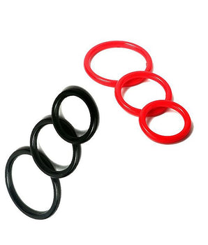 Kit com 3 Anéis Penianos em Silicone Flexível