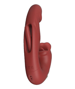 Vibrador de Ponto G e Clitóris com Boca e Dedilhar / Slap - ALWUP