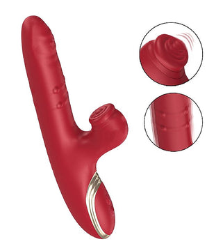 Vibrador de Ponto G e clitóris com vai e vem