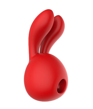 Vibrador e sugador de clitóris - Coelho - Vermelho