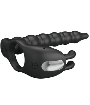 Anel Companheiro com Plug Anal Escalonado - Balckney - 7 modos de vibração