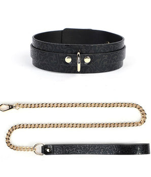 Coleira Bondage e Corrente Guia