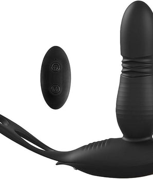 Vibrador Estimulador Massageador Próstata Anel Peniano 7 Vibrações 3 Vai e Vem Recarregável - My Secret