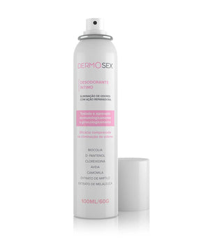 Desodorante Íntimo com Eliminação de Odores e Reparação Dermosex - 100 ml/60 g - My Secret