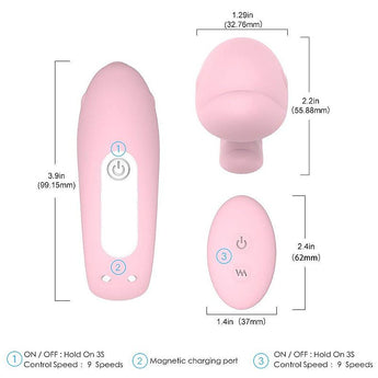 Vibrador de Casal Golfinho Recarregável Com controle - My Secret