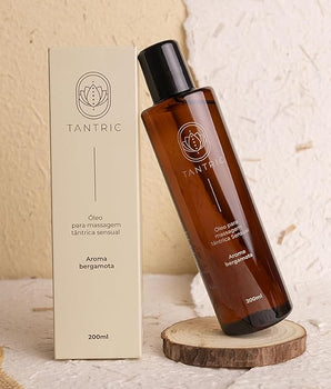 Óleo Corporal Massagem Sensual Tântrica Beijável Sabor Morango Tantric - 120ml