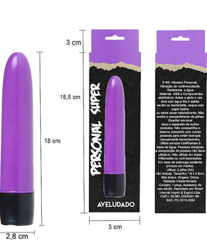 Vibrador Personal Aveludado - 18cm