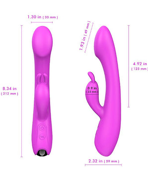 Vibrador de Ponto G e clitóris - ANAS - Roxo