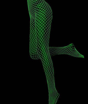 MEIA ARRASTÃO QUE BRILHA NA LUZ NEGRA