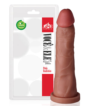 Pênis Realístico 18,5x4,5 cm Marrom Realísta