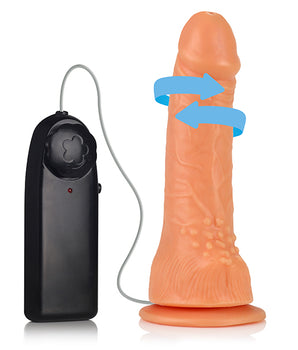 Pênis Vibrador Rotativo com Ventosa  14,5x3,5cm