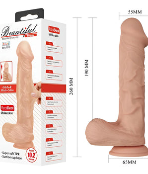 Pênis Super Realístico E Grande Com Ventosa Beautiful Baile