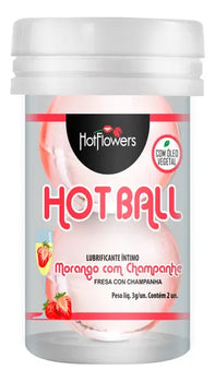 Bolinha Explosiva Hot Ball - Morango com Champanhe Hot Flowers