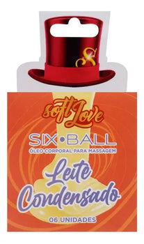 Six Ball Bolinhas Beijaveis Com 6 Unidades - Leite Condensado