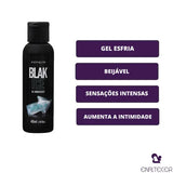 Gel Beijável Corporal e Íntimo Black Ice Sexy Hot 60g com efeito refrescante