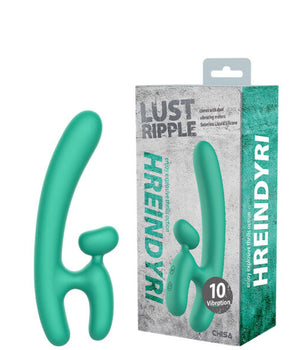 Vibrador Recarregável com Estimulador Clitoriano e Encaixe na Base para os Dedos 18,9×6,2×3 cm Diâmetro