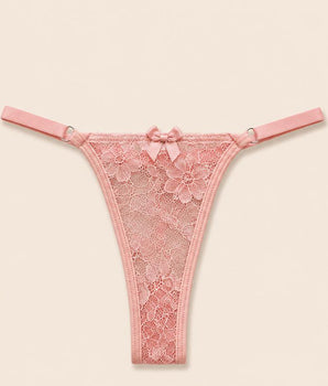 Calcinha Fio em Renda com Detalhe de Coração