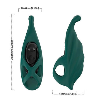 Dedeira vibratória recarregável em silicone com 9 modos de vibração
