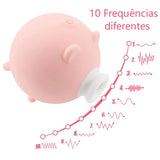 Estimulador Clitoriano Piggy S-Hande com 10 modos de pulsação