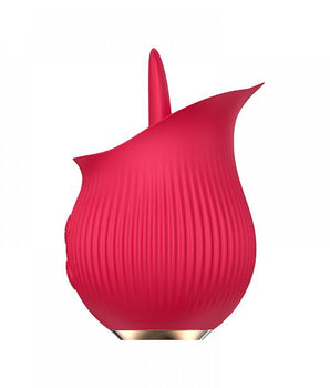 Estimulador Clitoriano Tongue Vermelho com língua vibratória recarregável